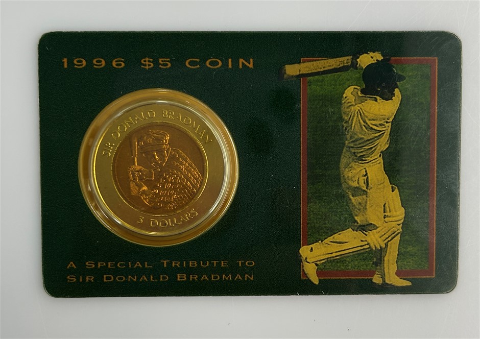 1996 $5 Sir Donald Bradman Commemorative Coin