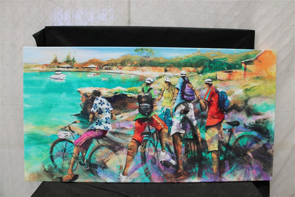 1 x Don Walters Canvas Print - "Chin Wag" - 107/250