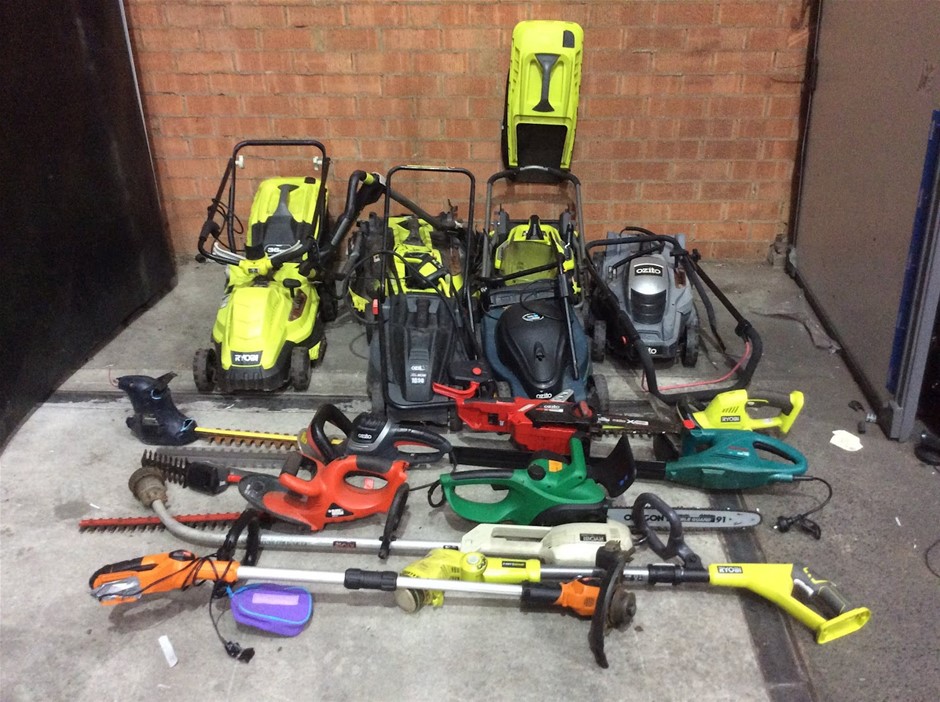 Mixed Brand Ryobi Ozito Victa Garden Power Tools Bundle