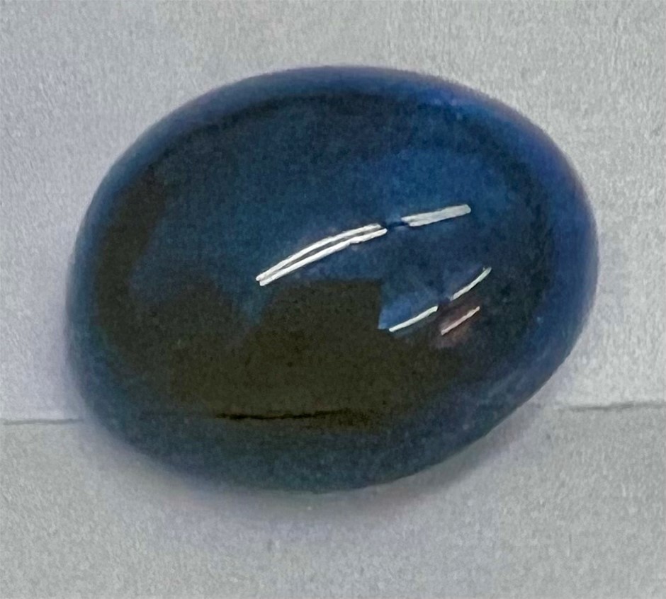 13.91 carat dark blue sapphire valuation $1947