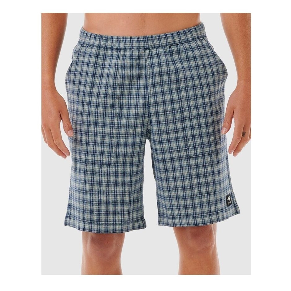 RIP CURL Men's Classic Surf Check Walk Shorts, Size M, Washed Navy. RRP: $