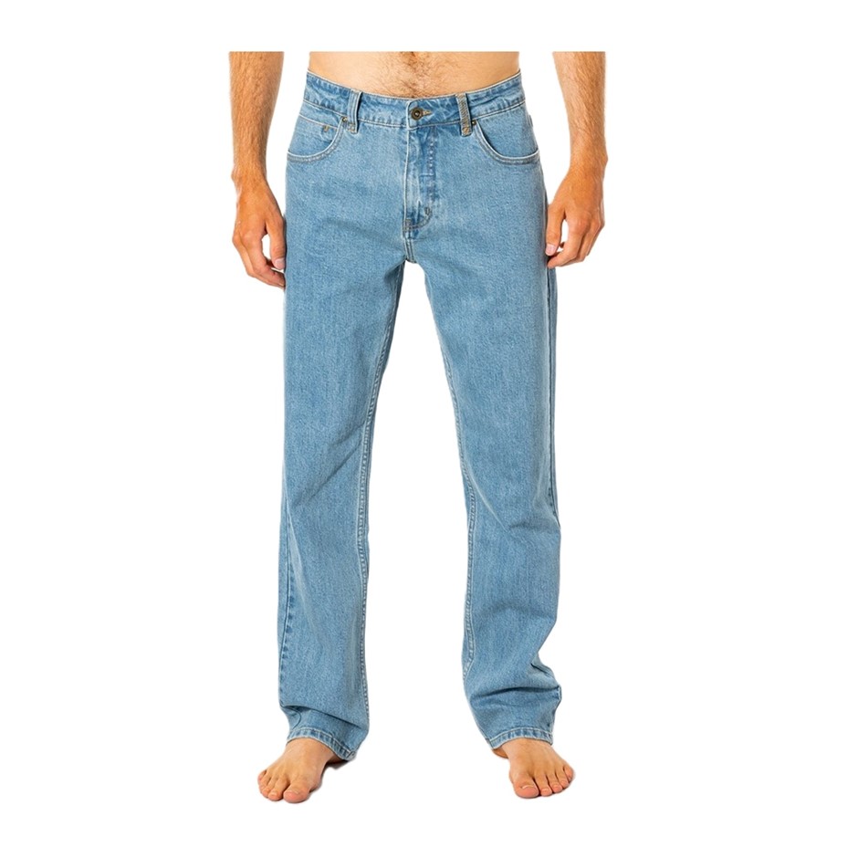 RIP CURL Men's Classic Surf Denim Pants, Size 34, Salt Blue. RRP: $109.99.