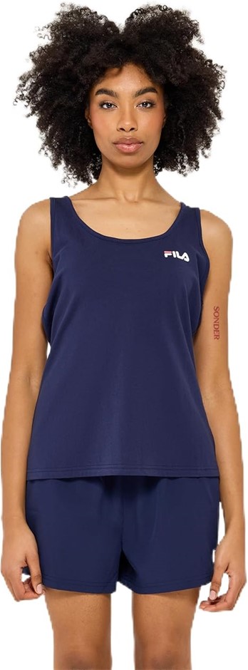 FILA Women's Amy Tank Top, New Navy, Medium.  RRP: $40.  Buyers Note - Disc