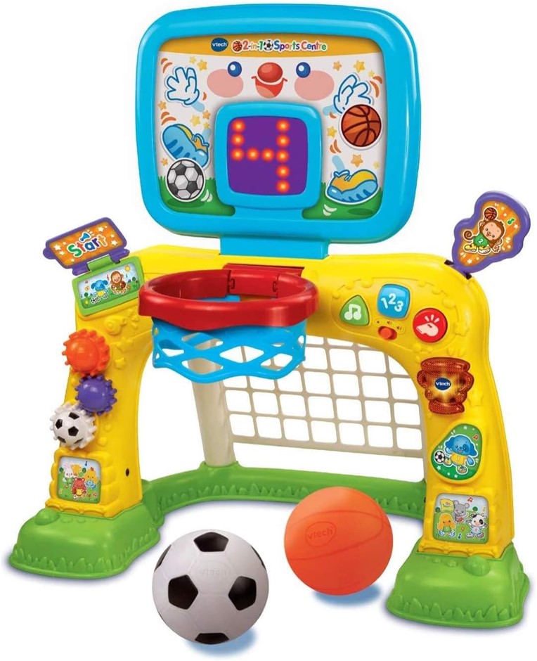 VTECH 3-in-1 Sports Centre, Multisport Sports Centre, Animated Scoreboard -