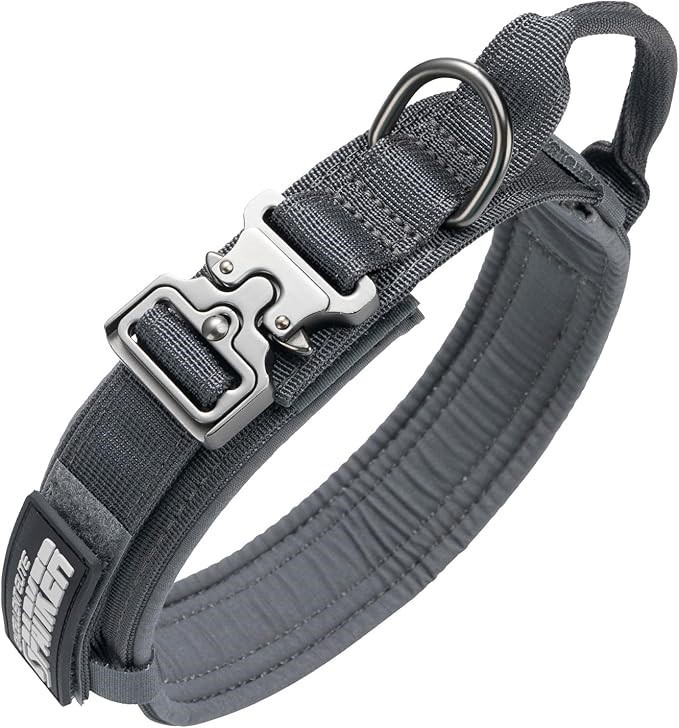 EXCELLENT ELITE SPANKER Tactical Dog Collar Nylon Adjustable K9 Collar Mili