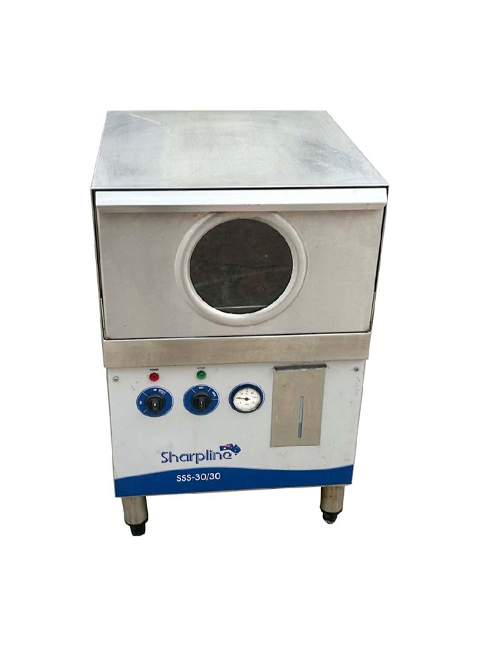 Sharp line glass washer