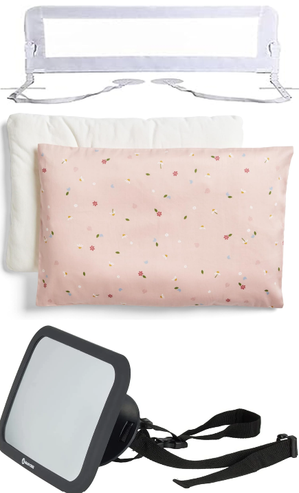 BUNDLE: ergoPouch Organic Toddler Pillow and Case, Daisies X DREAMBABY Magg