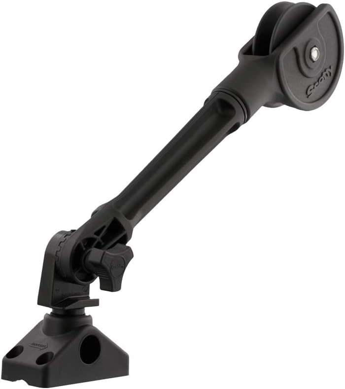 SCOTTY #750 Trap-Ease Trap Roller w/ #241 Side/Deck Mount, Beige, Small.