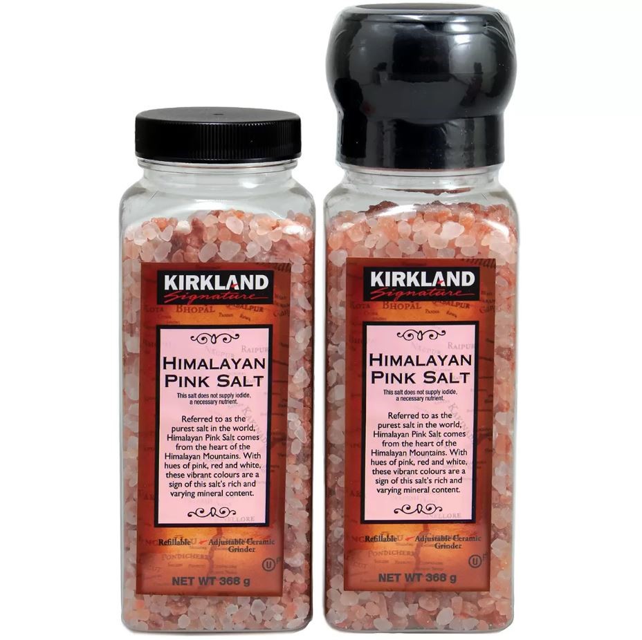 2 x SIGNATURE Himalayan Pink Salt Grinder w/ Refill Sets, 368g (2 x grinder