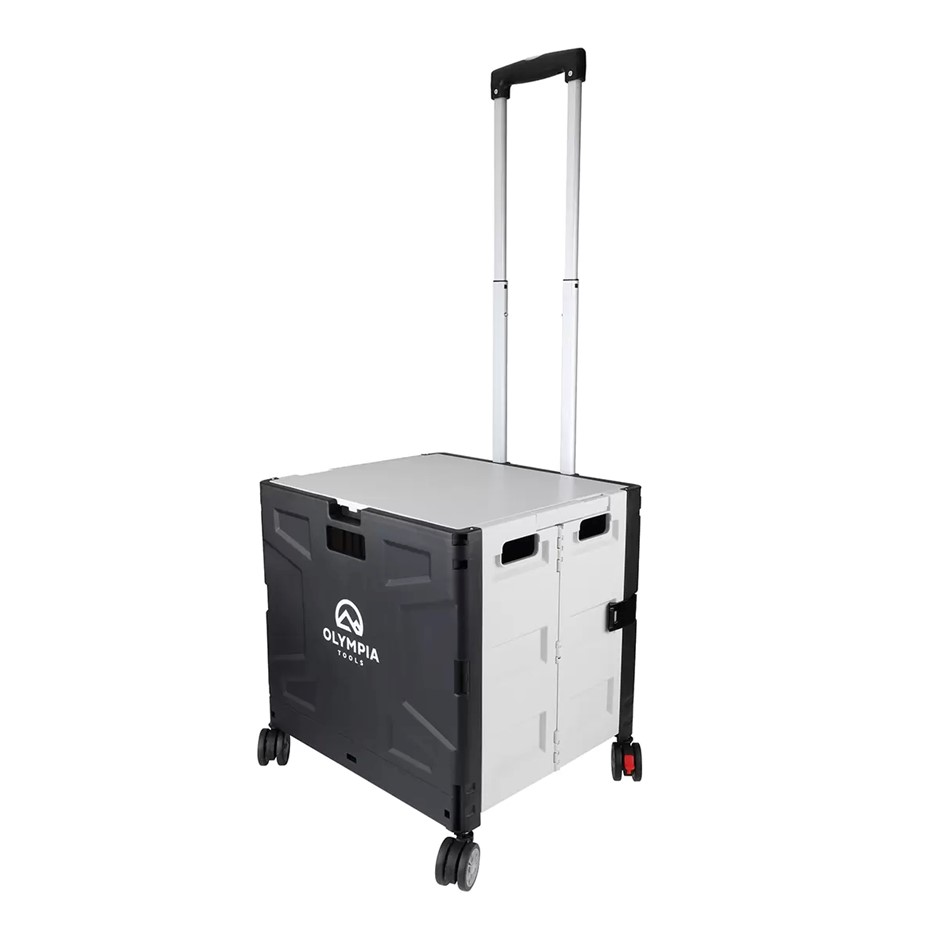 OLYMPIA Folding Shopping Cart, 43 x 38 x 104cm.