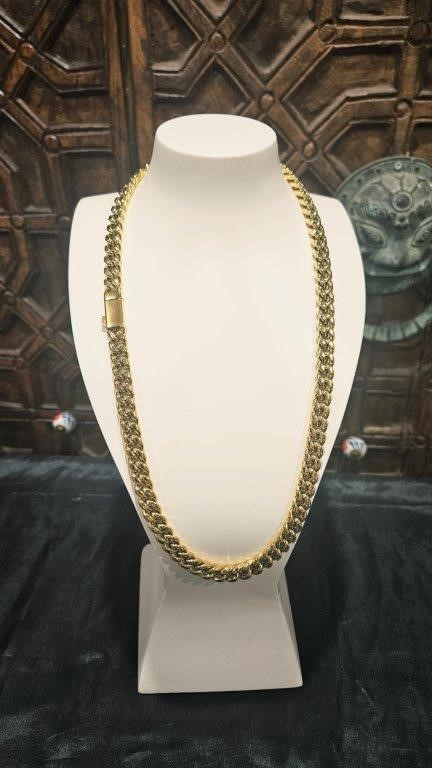 18k Italy Stamped  Yellow Gold Filled Chain-Quality Guarantee-55cm