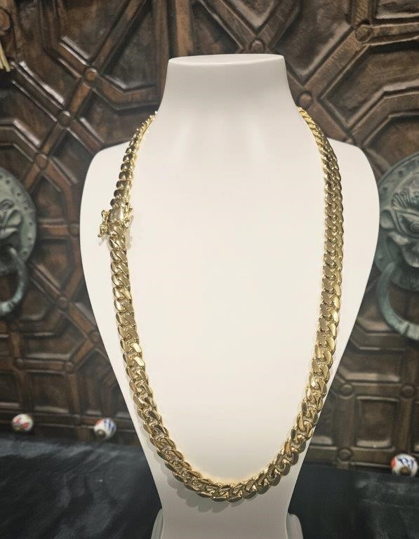 18k Italy Stamped  Yellow Gold Filled Chain-Quality Guarantee-55cm