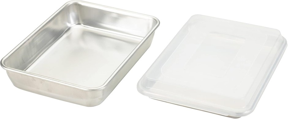 NORDIC WARE 3-Piece Natural Aluminum Commercial Baker's Set, Quarter Sheet