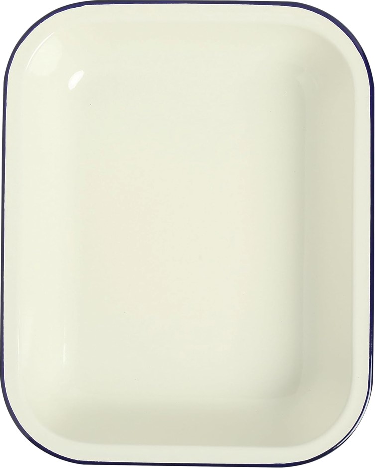 WILTSHIRE Enamel Oblong Pie Dish, 1.5 Litre. NB: Scratched inside and on ba