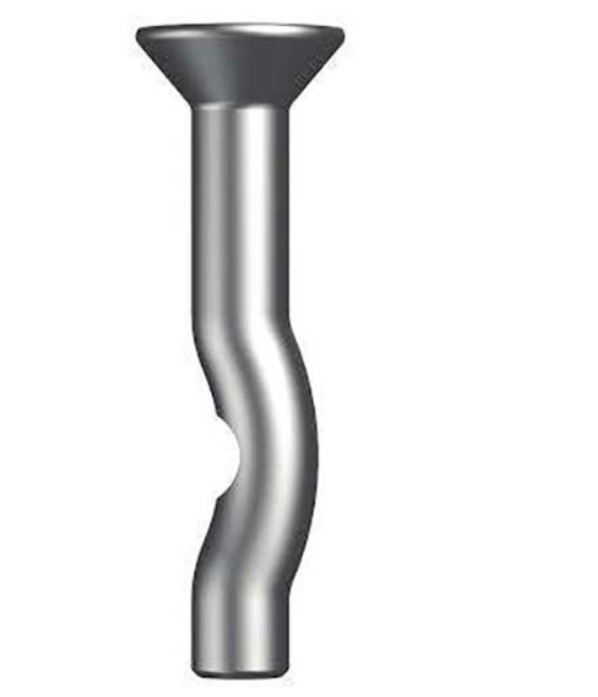 2 Packs of 100 x POWER Mushroom Head Spike 6.5x38mm, Stainless Steel.