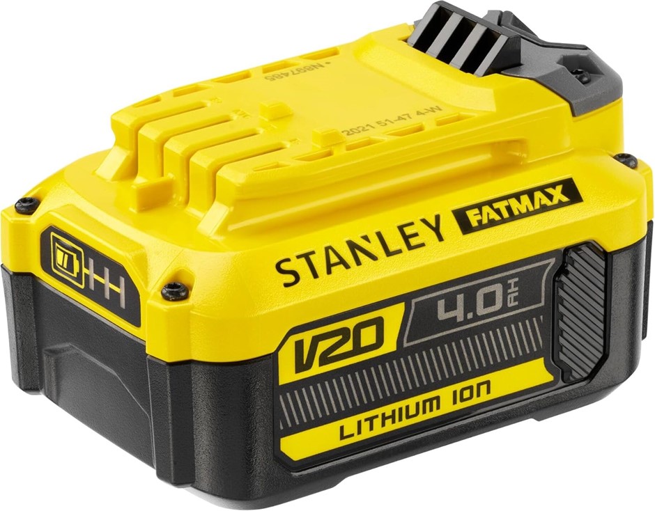 STANLEY Fatmax V20 18V 4.0Ah Lithium Battery. NB: Not in Original Box.