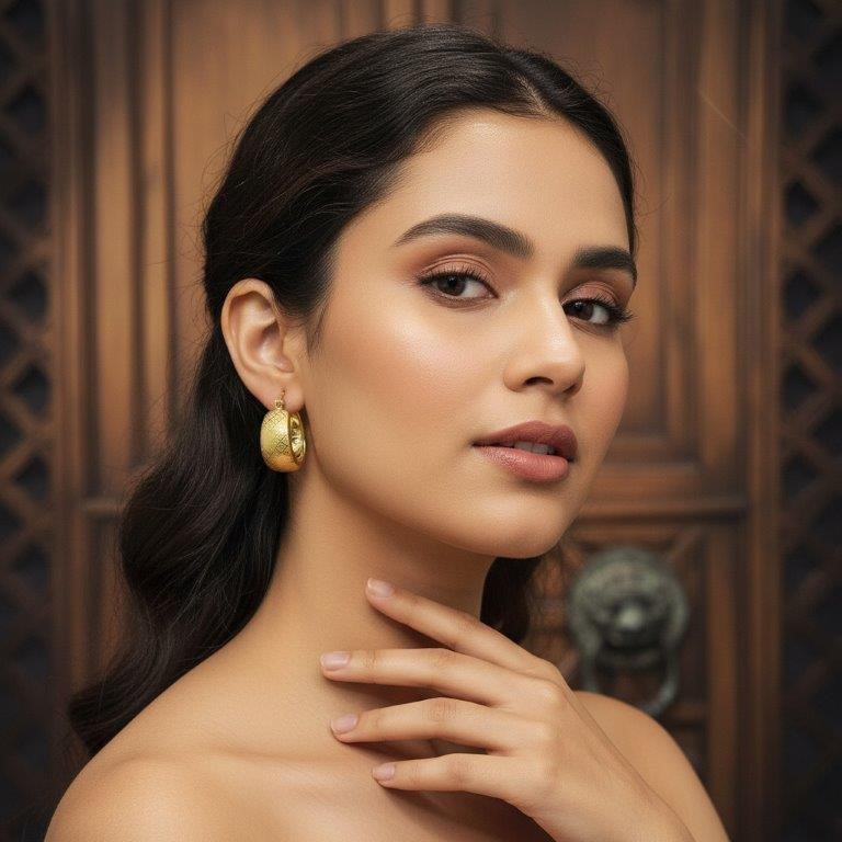 18KGold Filled/Italy Earring -(Stamped 18K/Italy)-Warranty Quality