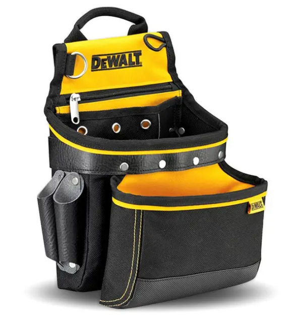 DeWALT Multi Purpose Tool Pouch 26 x 14 x30.5cm, External Leather Tool Hold