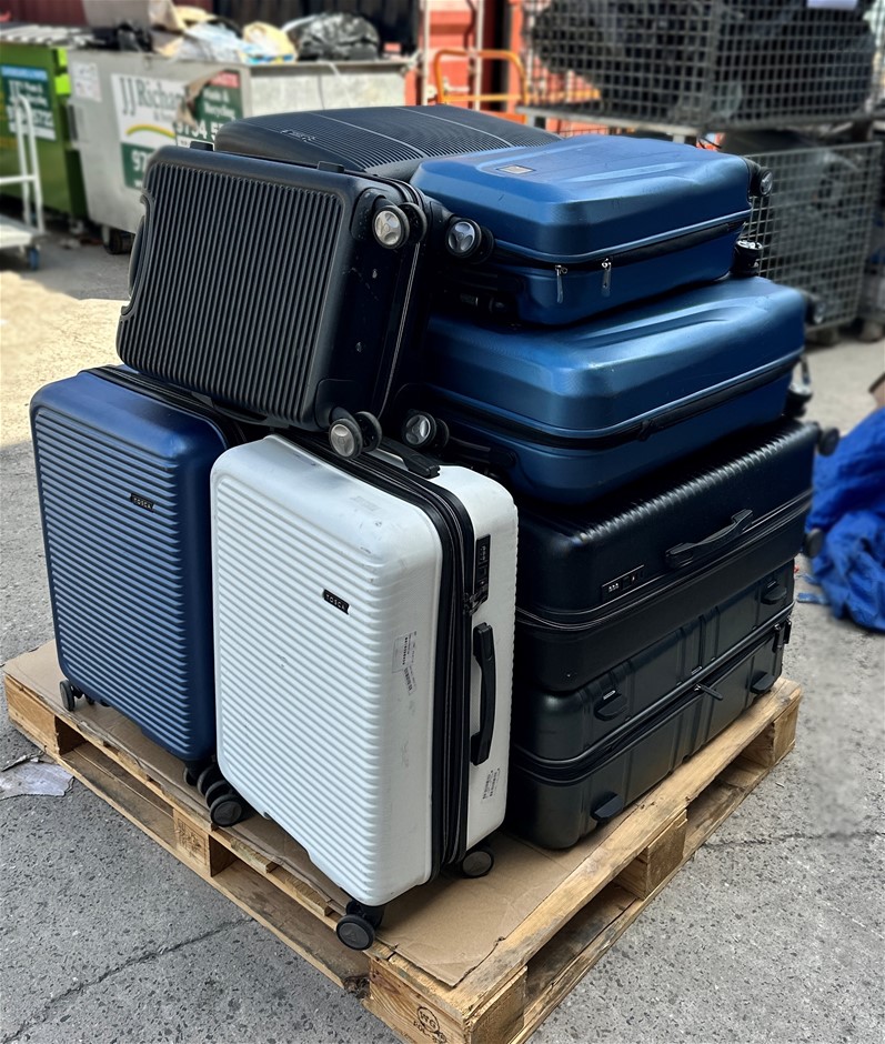 12 x Assorted SAMSONITE, TOSCA, SKYWAY Luggages Travel Cases <b>Important N