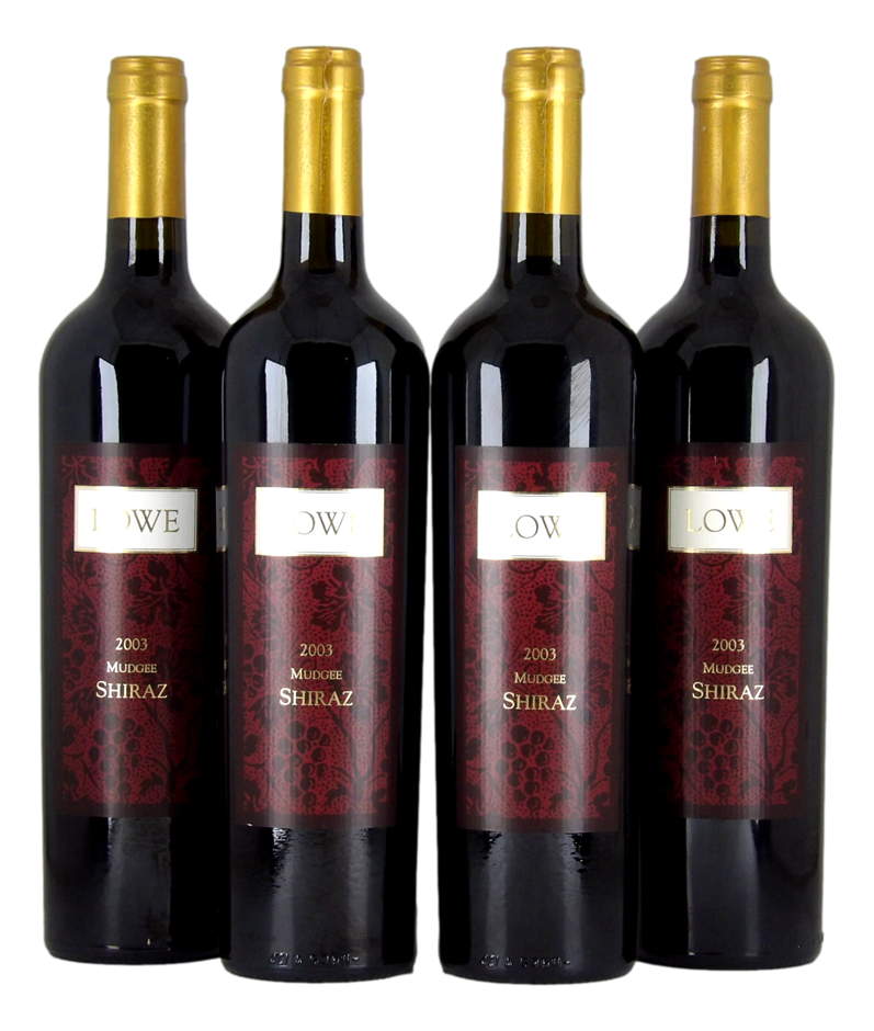 Lowe Mudgee Shiraz 2003 (4x 750mL).Mudgee