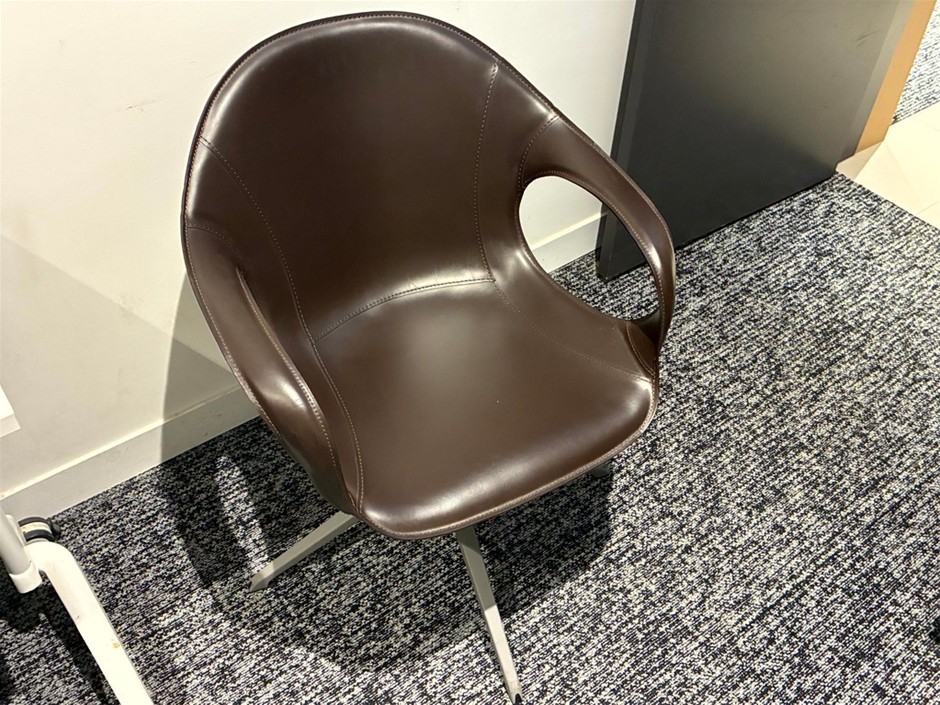 Chocolate Brown Desk Chair
