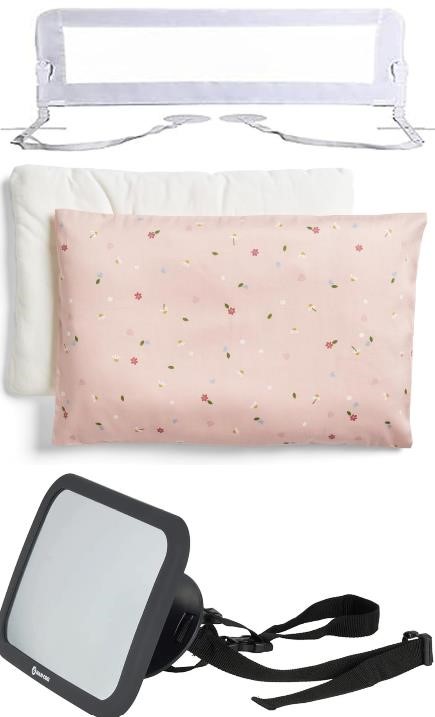 BUNDLE: ergoPouch Organic Toddler Pillow and Case, Daisies X DREAMBABY Magg