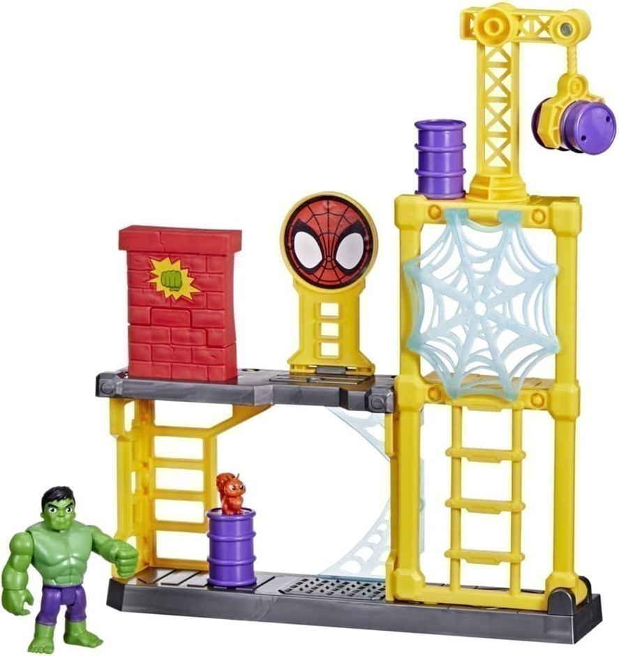 HASBRO MARVEL Spidey and Amazing Friends Hulk Deconstruction Playset.