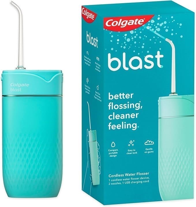 COLGATE Blast Water Flosser, Cordless, Water Resistant, Rechargeable, Home