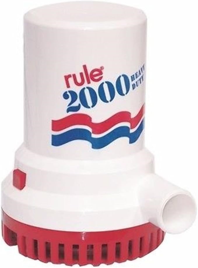 RULE 2000 GPH 12V Non Automatic Bilge Pump