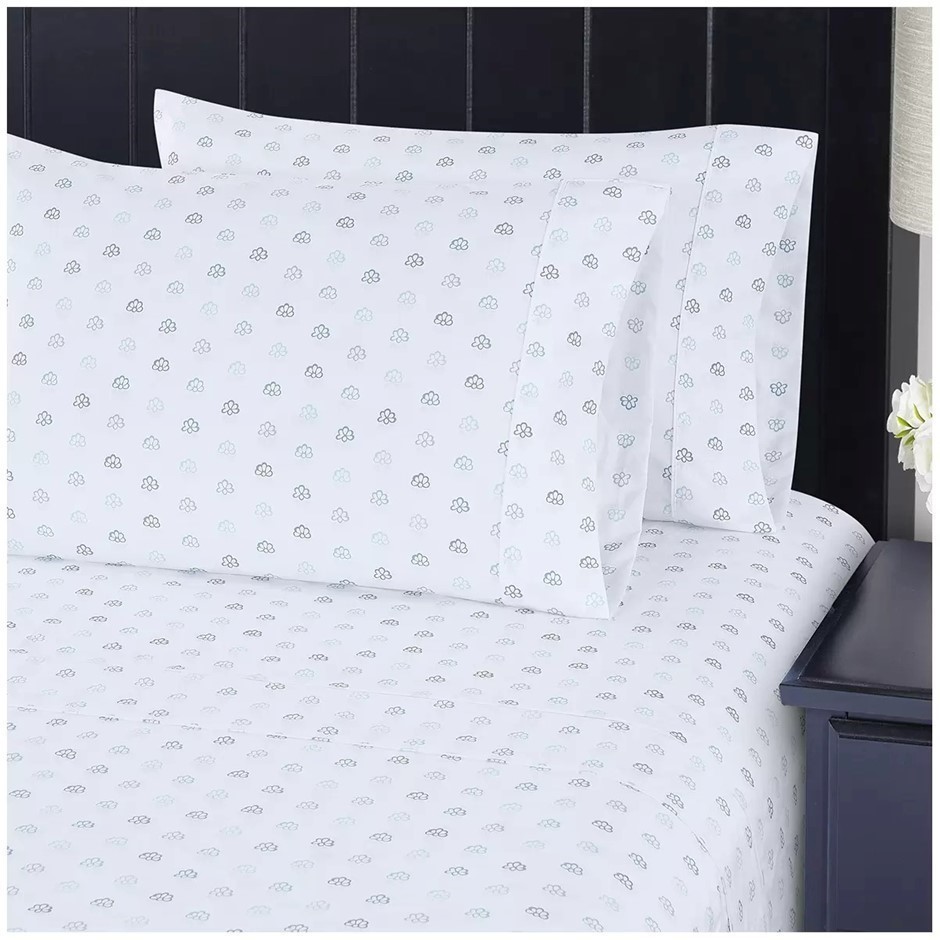 SOUTH POINT Home Fashions Microfiber 6 Piece Sheet Set Queen Provence Medal