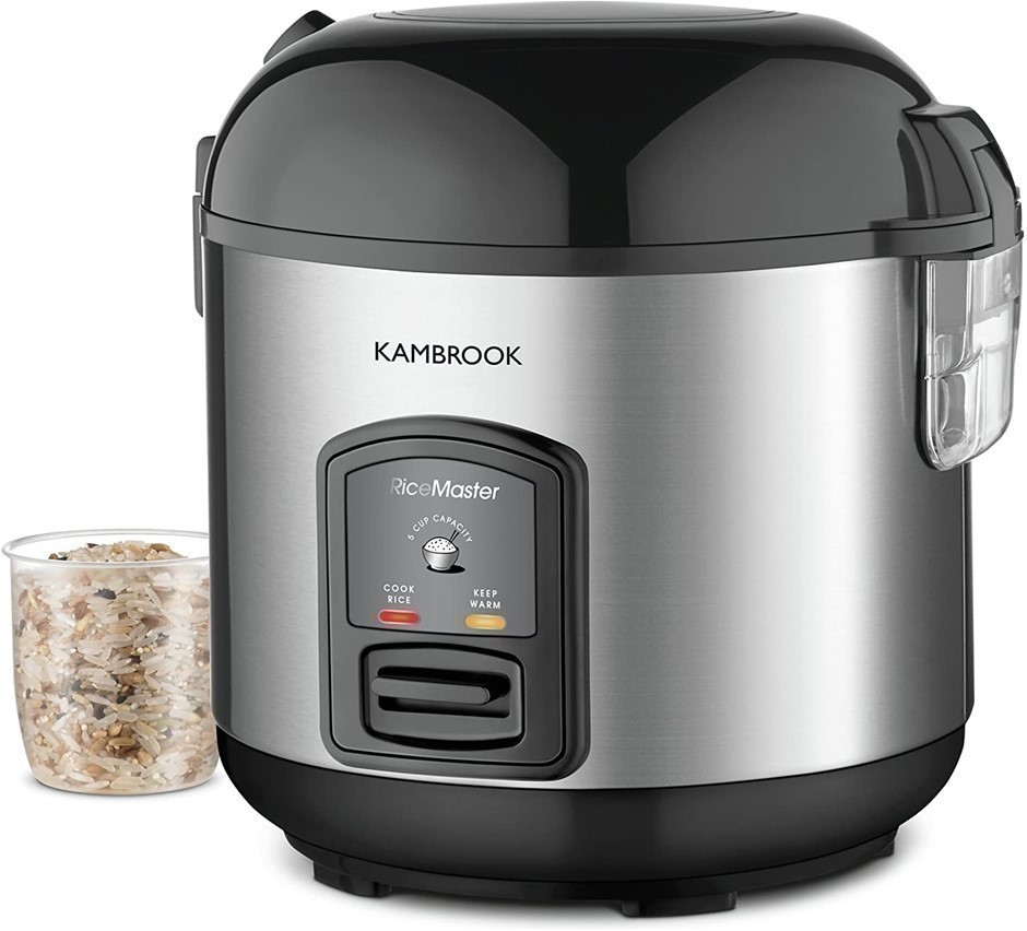 KAMBROOK Rice Master Cooker, Model KRC405BSS, 5 Cups.
