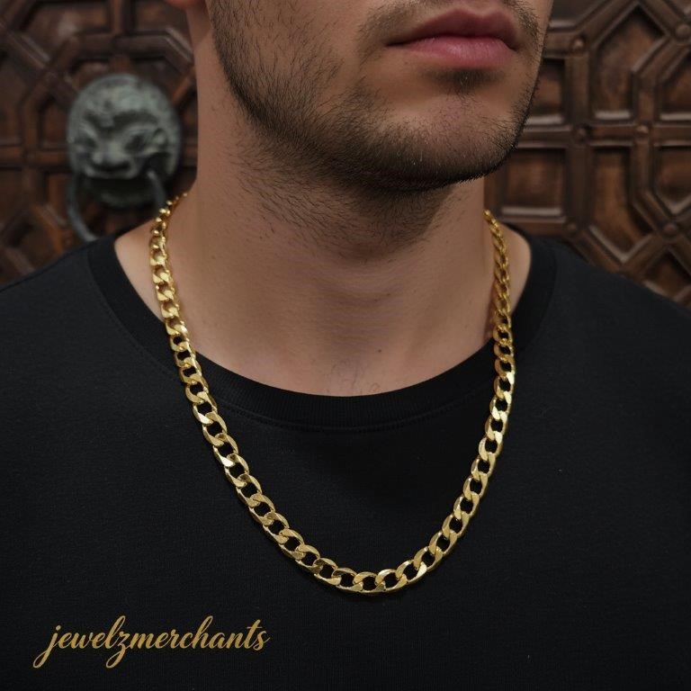 22K/Italy Gold Filled Cuban Chain -(stamped 22K/Italy)-Warranty Quality-