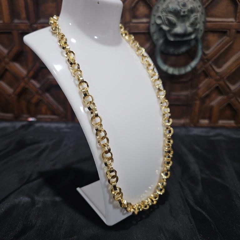 18k Italy Stamped  Yellow Gold Filled Chain-Quality Guarantee-60cm