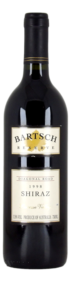 Bartsch Reserve Diagonal Road Shiraz 1998 (1x 750mL) Barossa Valley