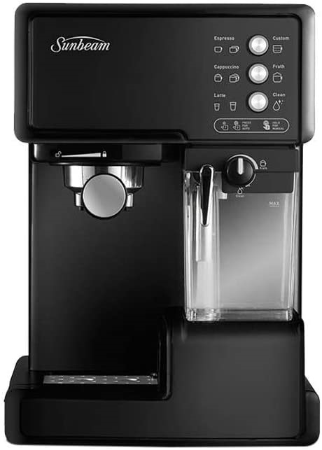 SUNBEAM EM5000K Café Barista Coffee Machine | One-Touch Espresso, Latte & C