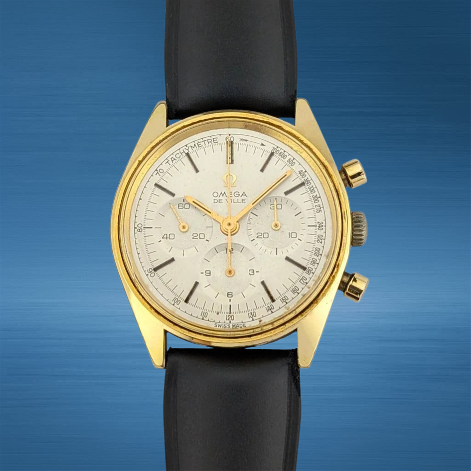 Omega 145.018 Vintage De Ville Gold-Plated 35mm 1968 WxO & COA