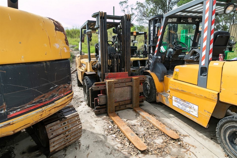 2008 CATERPILLAR DP40KLT 4-Wheel Counter Balance Forklift