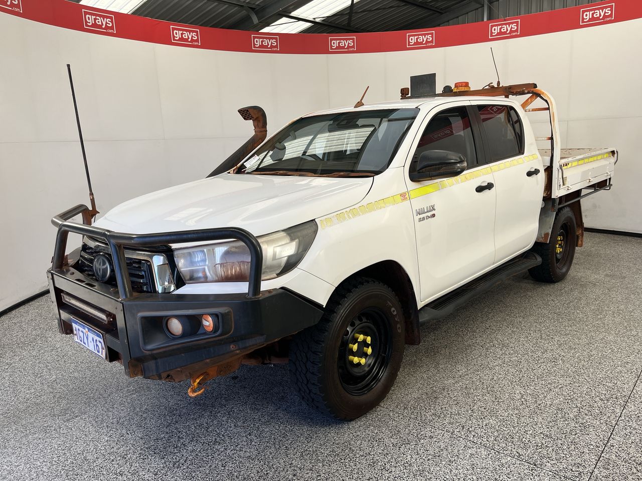 2019 Toyota Hilux 4x4 SR GUN126R Turbo Diesel Automatic Crew Cab Chassis