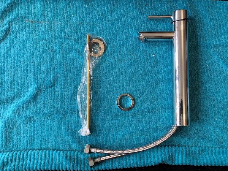 New in Box P & P Tapware Extender Basin Mixer, Brass - Qty 1