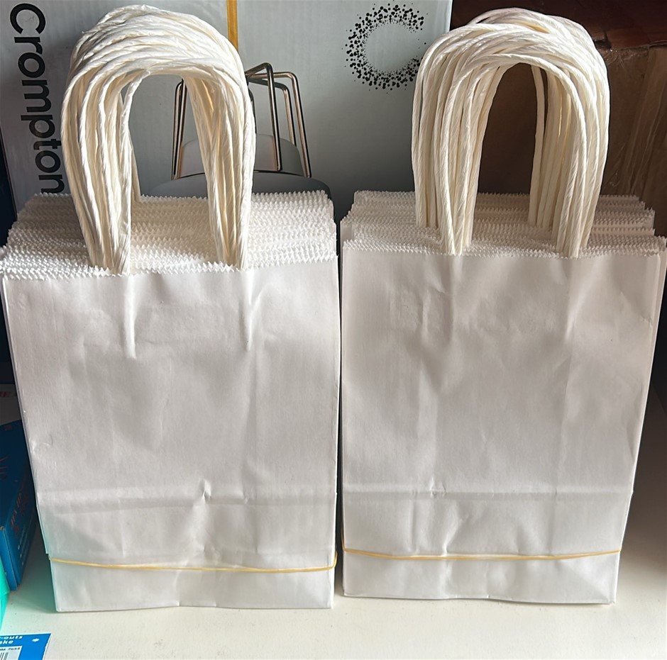 125x Paper Bags (White)