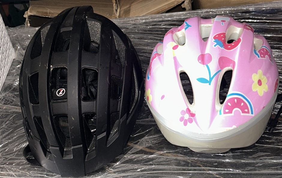 2x Bike Helmets