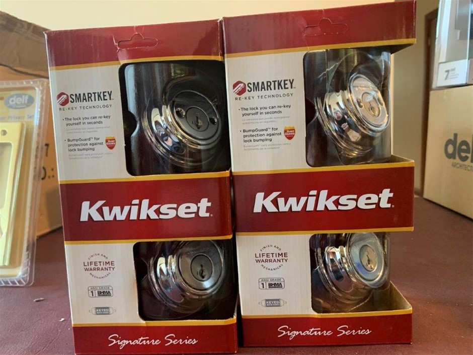 New in Packaging Kwikset Double Cylinder Deadbolts, Quantity 2