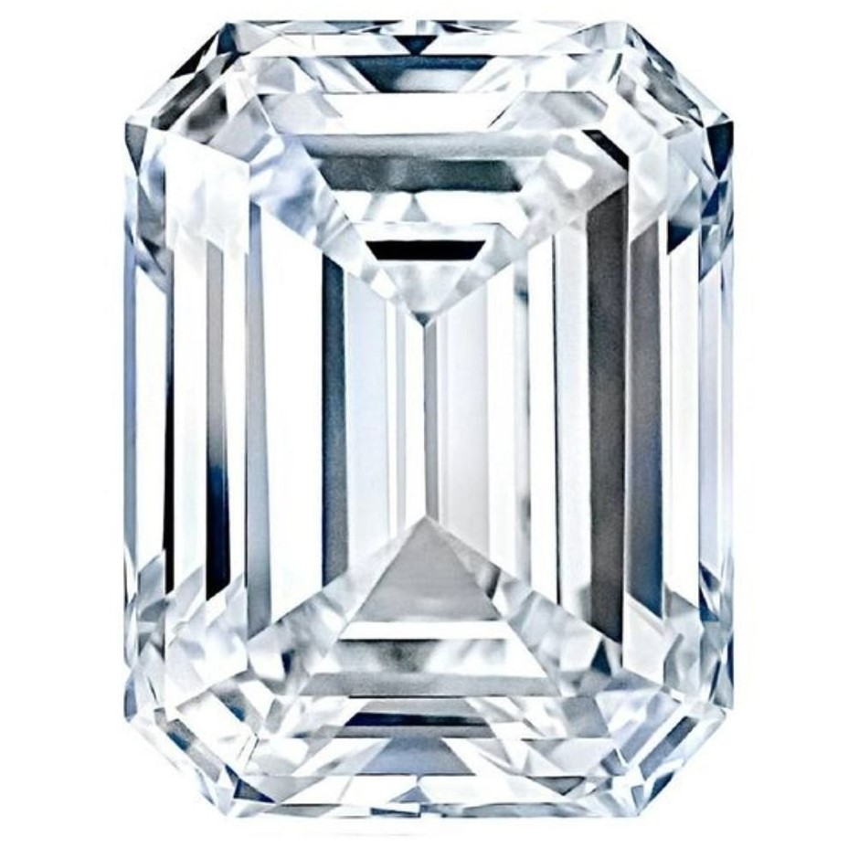 0.27 Carat white emerald cut diamond