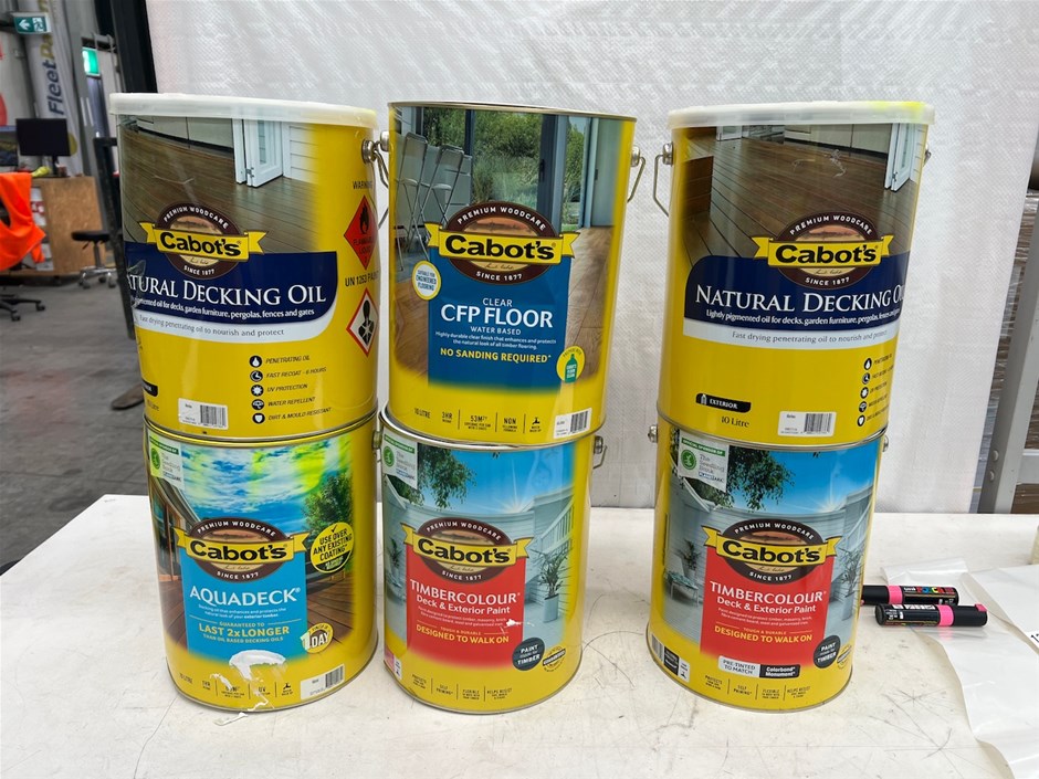 <p>Assorted 10Lt Tins of Deck Stain</p>