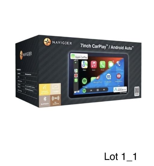 7" Portable CarPlay x2