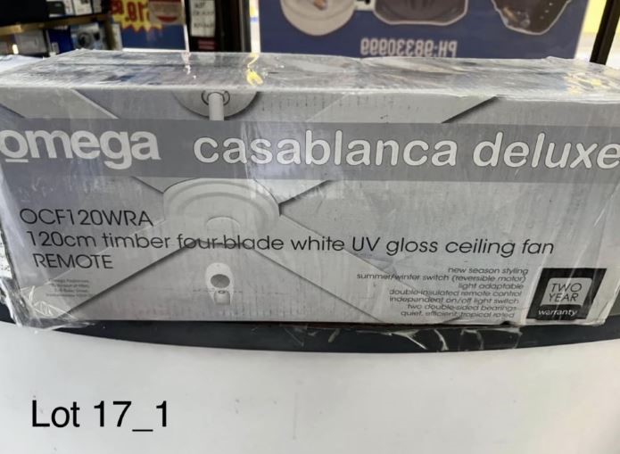 Omega Deluxe Ceiling Fan x2