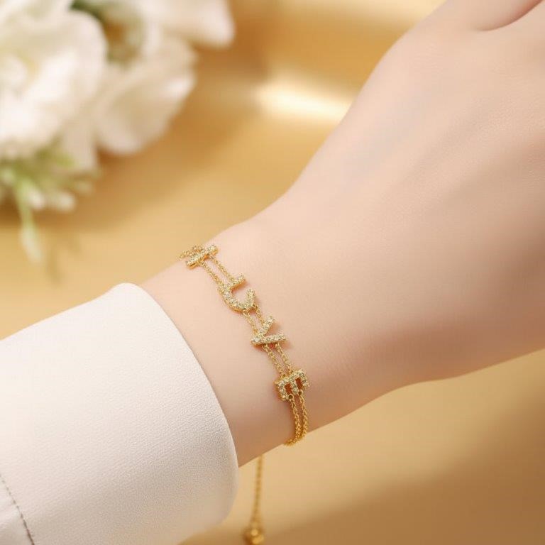 GRA Moissanite White Brilliant Cut 925 Sterling Silver Bracelet-17.5cm-VVS1