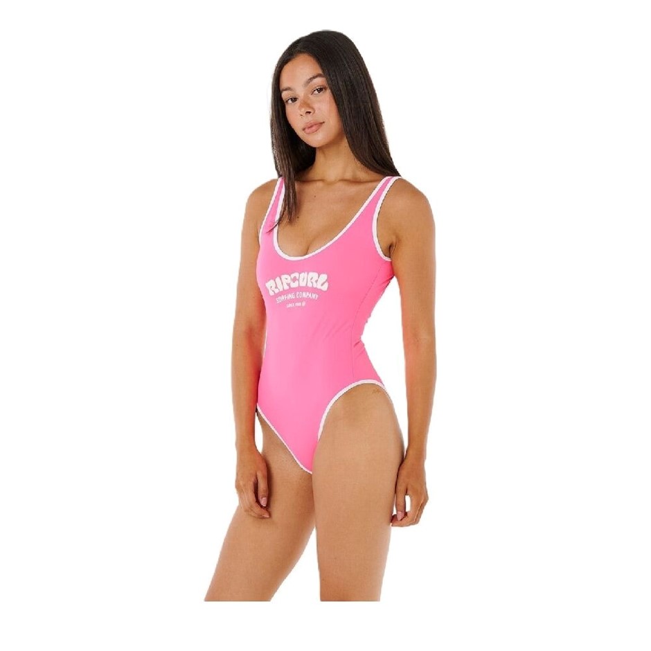 RIP CURL Women's Surf Puff One Piece, Size XL, Pink. RRP: $89.99. Buyers N