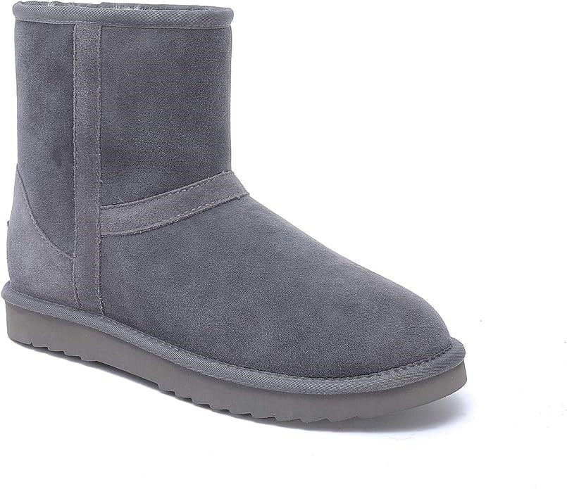YELLOW EARTH Men's Byron Classic Ugg Boot, Byron Grey, US M12/W13 (G0302L)