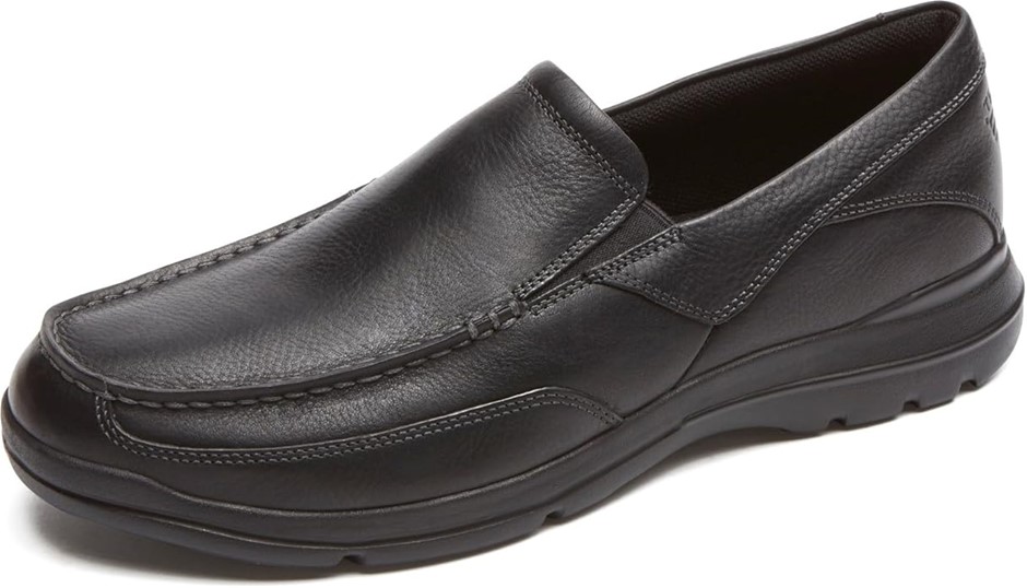 ROCKPORT Men's Junction Point Slip On, Black, Size: US 13 Wide/ EU 47.5 (H7
